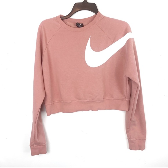 nike dri fit cropped sweatshirt